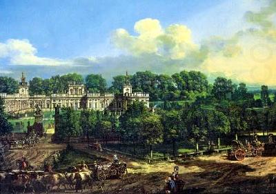 Wilanow Palace seen from the entrance., Bernardo Bellotto